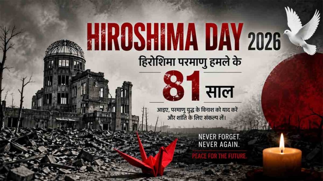 Hiroshima Day 2026: हिरोशिमा परमाणु हमले के 81 साल, मेयर बोले- ‘परमाणु होड़ रोको, वरना दुनिया फिर झेलेगी महाविनाश Hiroshima Day 2026 Peace Memorial Ceremony